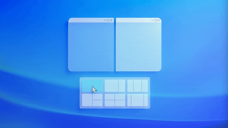 Windows 11 窗口布局 Snap Layouts