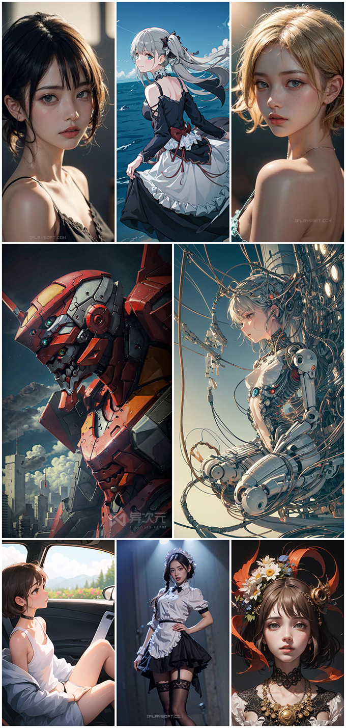 Stable Diffusion AI 绘画作品