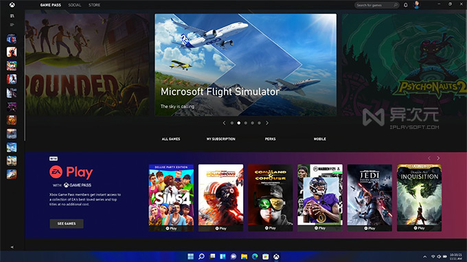 Windows 11 XBox 游戏