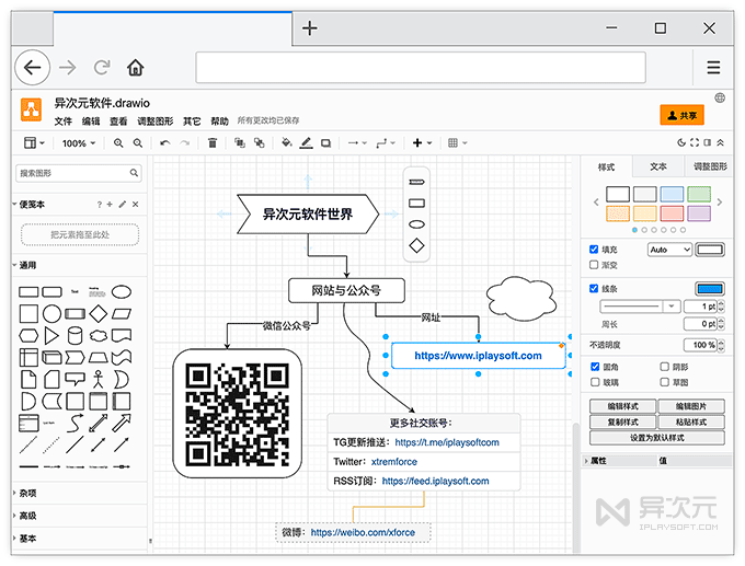 Draw.io 免费开源制图绘图软件