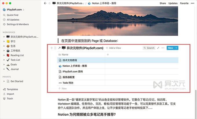 Notion Link 连接笔记